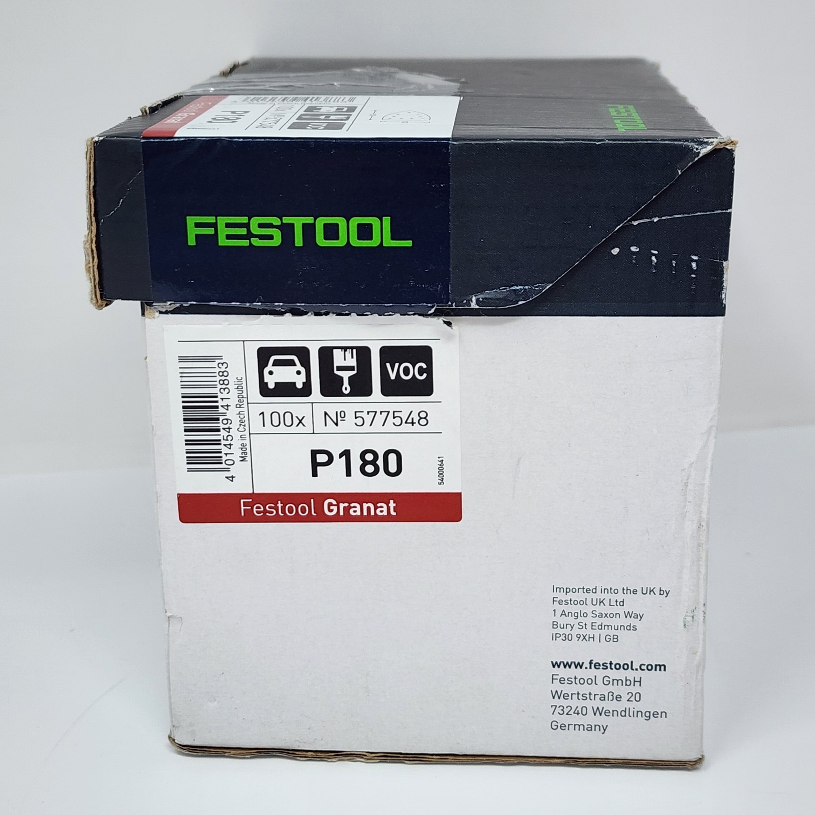 Festool Granat P180 100x150mm Sanding Sheets 577548 (100 Pack) Fits DTS400