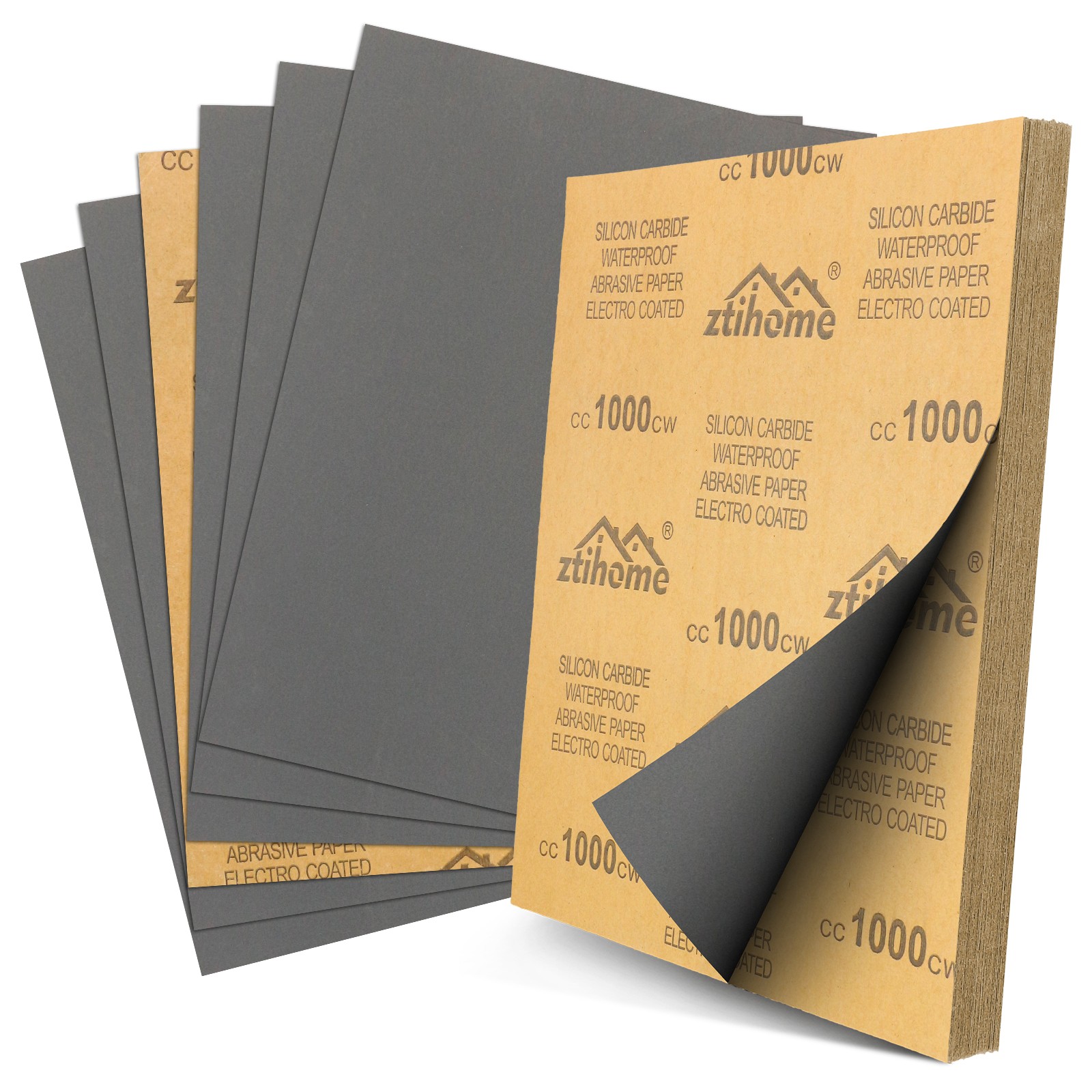 50pcs Wet Dry Sandpaper 1000 Grit Assortment 9×11” Abrasive Paper Sheet Sanding