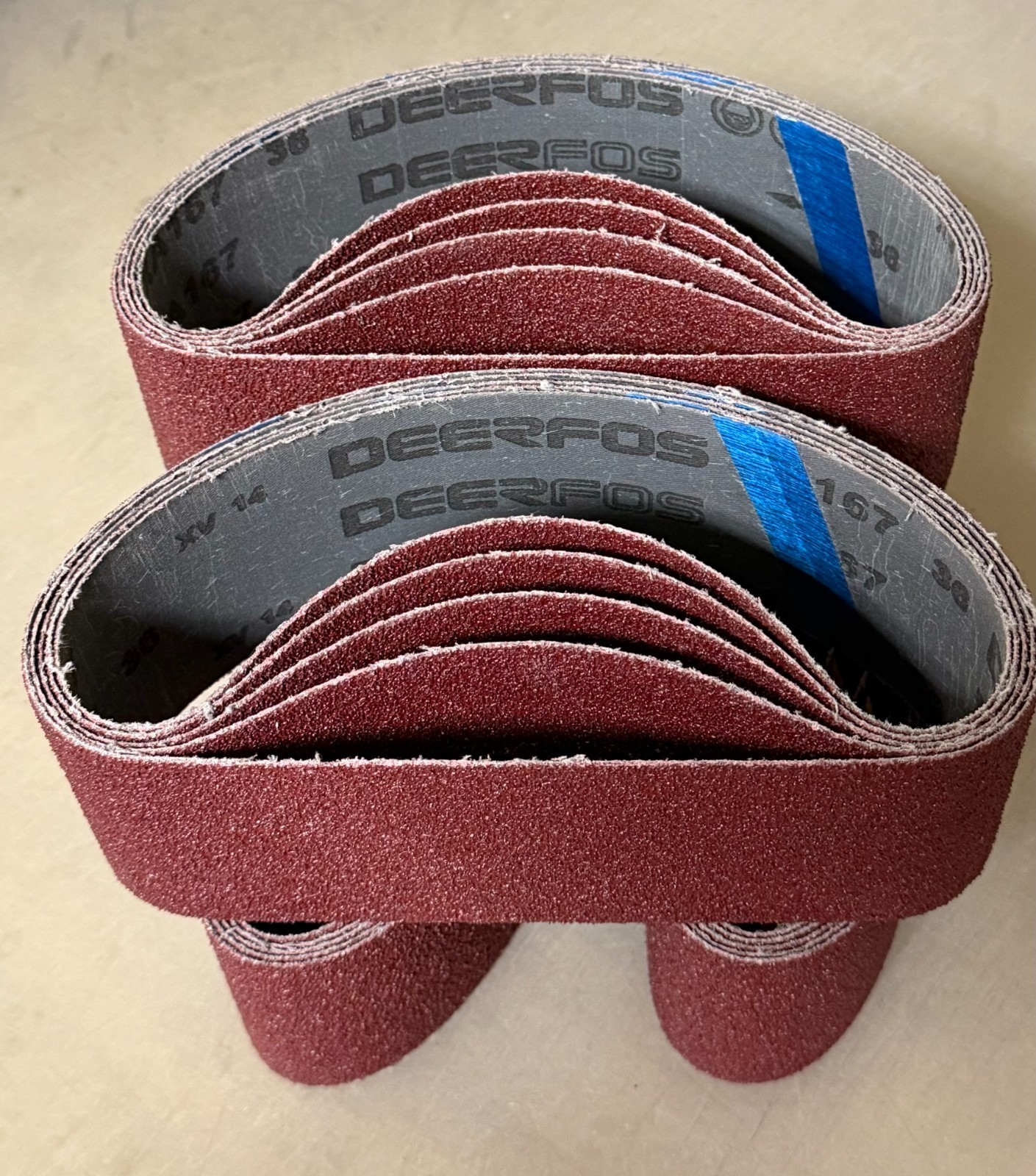 PREMIUM A/O, X-WEIGHT SANDING BELTS 3″ X 21″, 10 – PACK, 80-GRIT