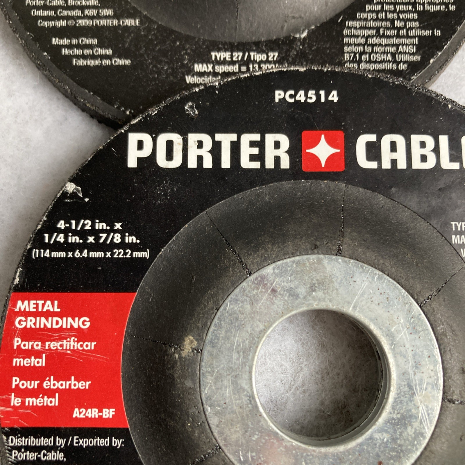 Lot of 12 Grinding Wheels ~ Cutting Disks ~ Dewalt #DW4429 ~ Porter Cable ~ New