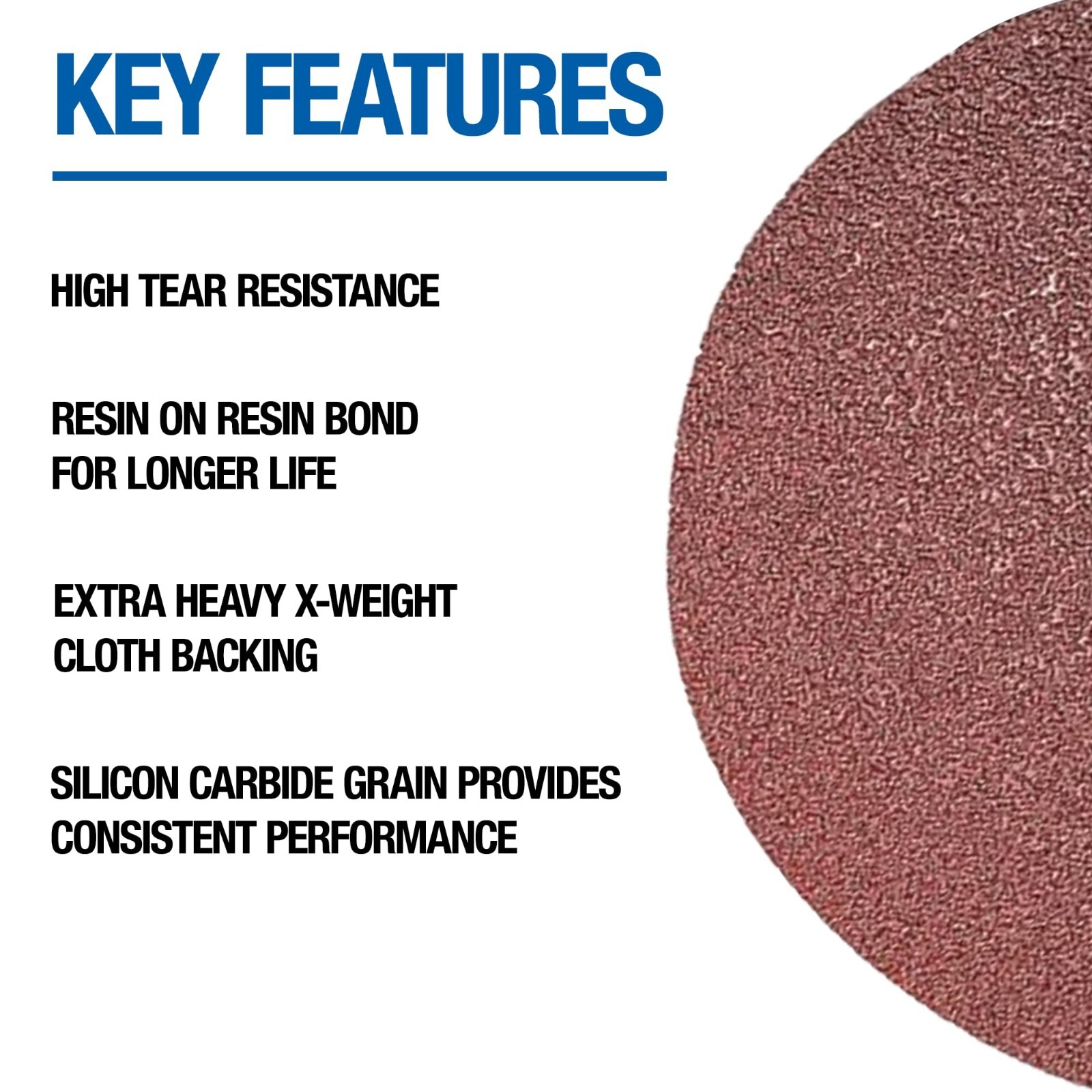 16″ Double-Sided Silicon Carbide Floor Sanding Discs, Grit 80F, 20-Pack