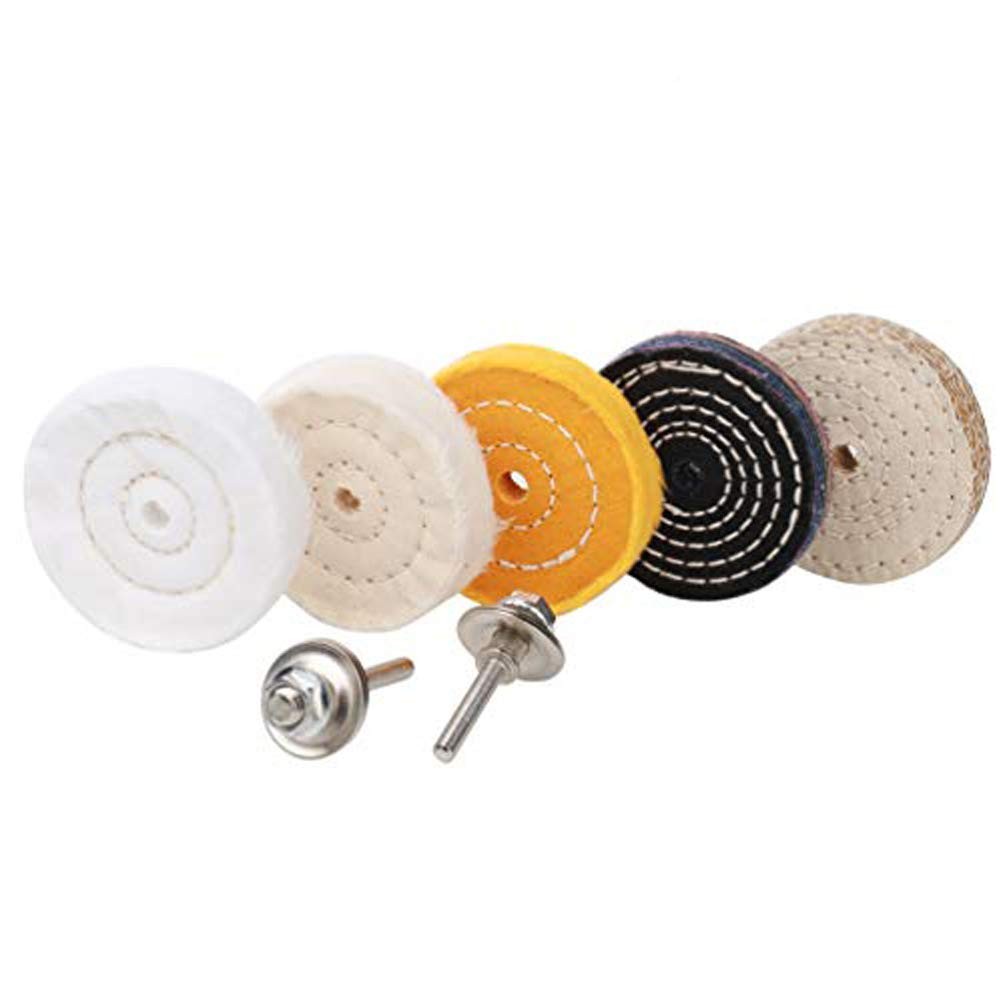SCOTTCHEN 3″ Buffing Polishing Wheels Soft30Ply/ Fine50Ply/ Medium36Ply/ Coar…