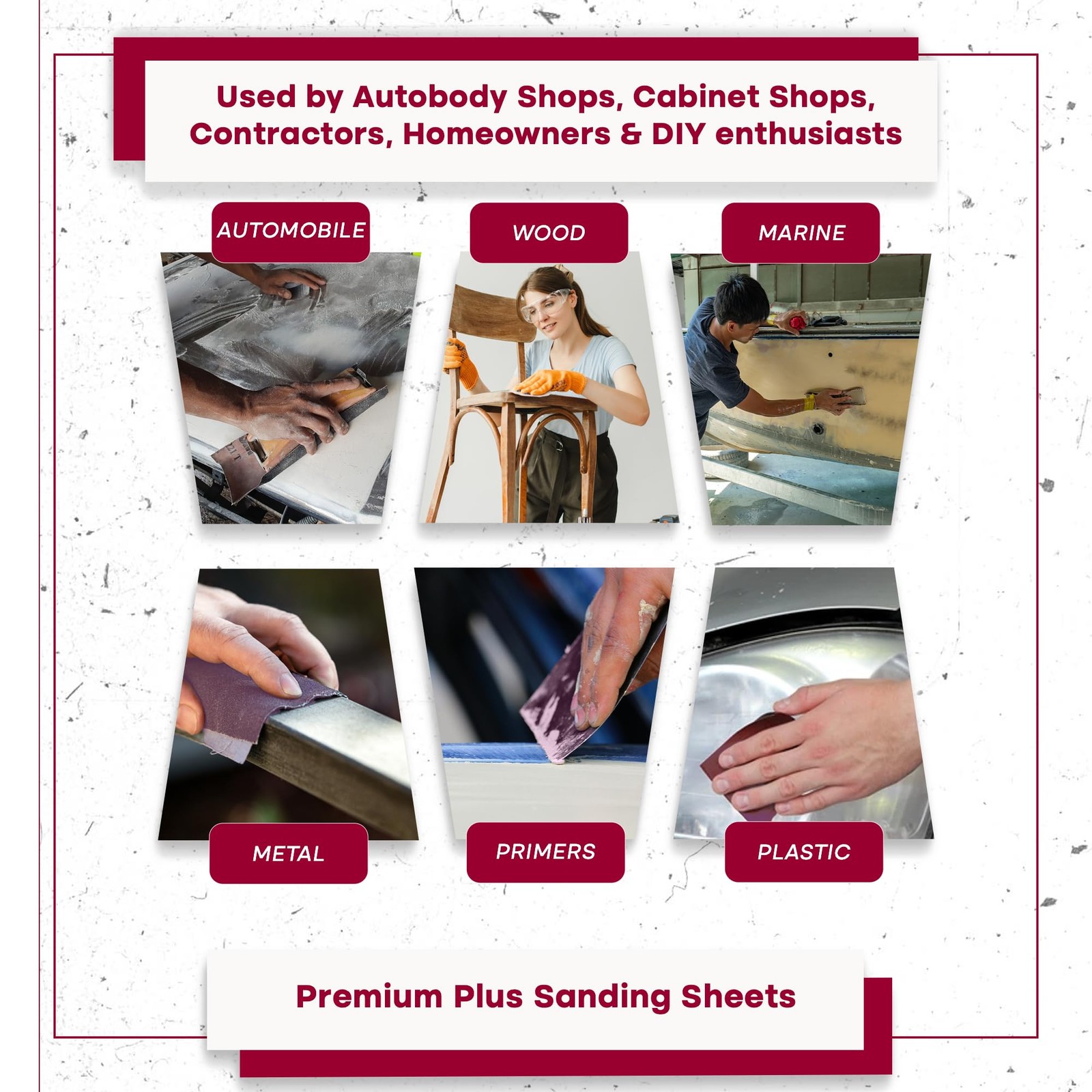 Sungold Abrasives 11117 9″ X 11″ 400 Grit Sheets Stearated 400 Grit, Gold