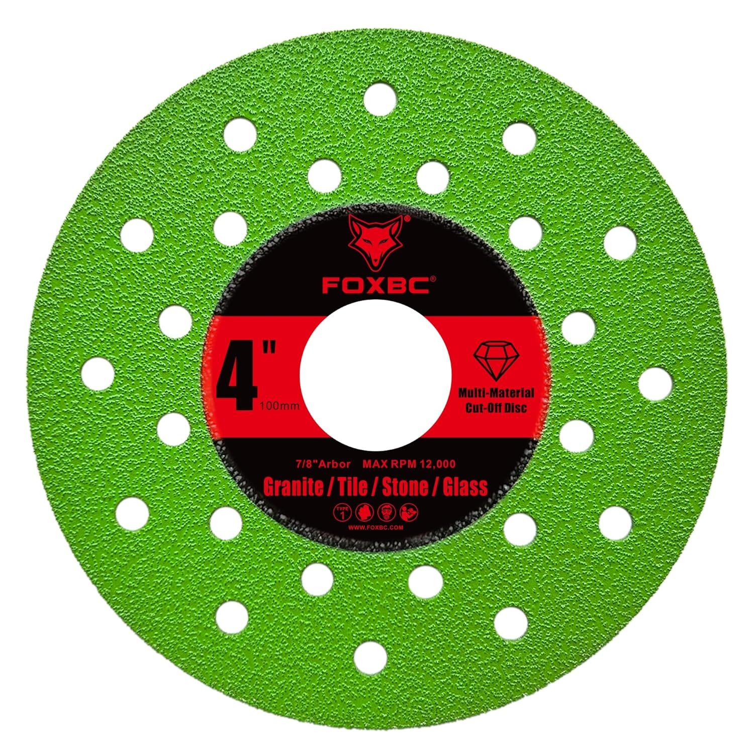 Diamond Grinding 4 inch Cut Off Multi-Material Disc , 7/8″ Arbor – 3 Pack