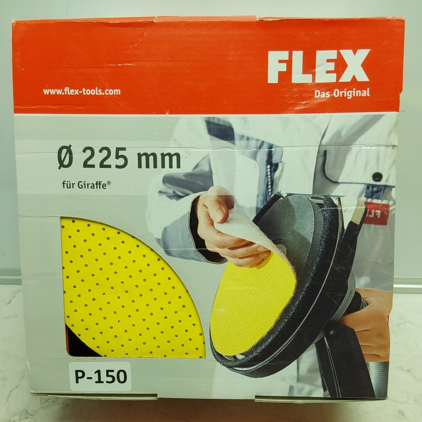 25 Pack FLEX HooknLoop Perforated Sanding Paper 150 Grit 9″ 225MM Diameter
