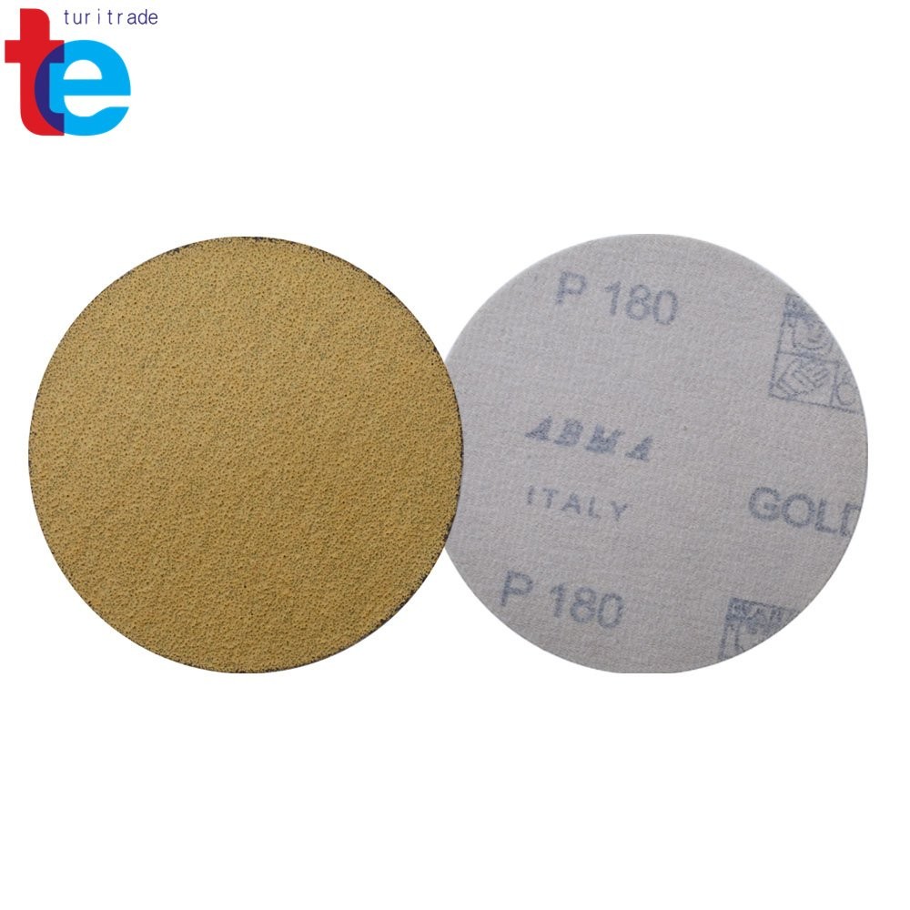 Hook Loop Pads Sanding Discs Flocking NO-Hole 100 Pcs 5″ 180 Grit Disc