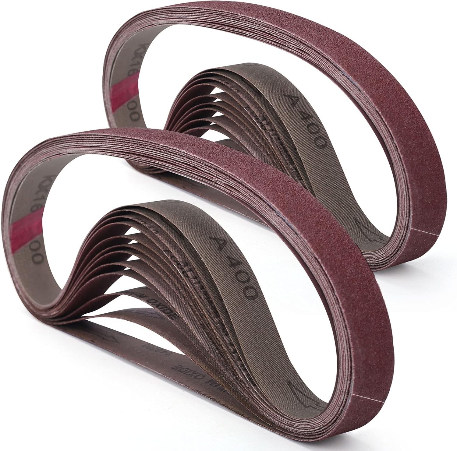 Versatile Aluminum Oxide Sanding Belts 1×30 Inch – 12PCS for Efficient Sanding