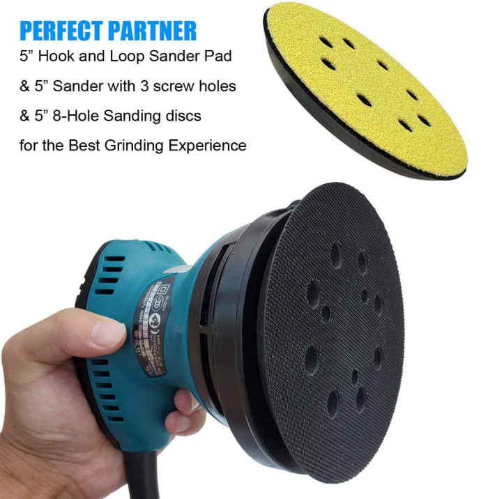 Replacement 5″ Hook & Loop Pad for Makita Random Orbital Sanders BO5030 BO5041