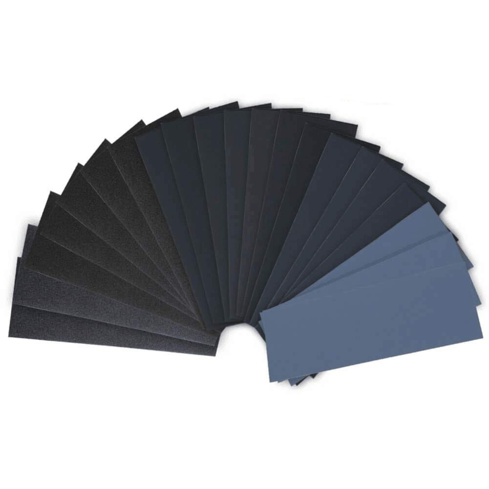 28 Pcs Sandpaper Assortment 120-3000 Grit Wet Dry Silicon Carbide