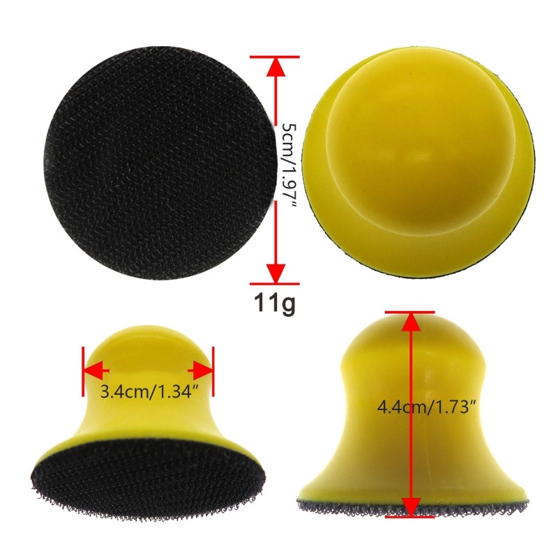 2 Inches 50mm Self-adhesive Back Velvet Sandpaper Disc Grinding and Polishing