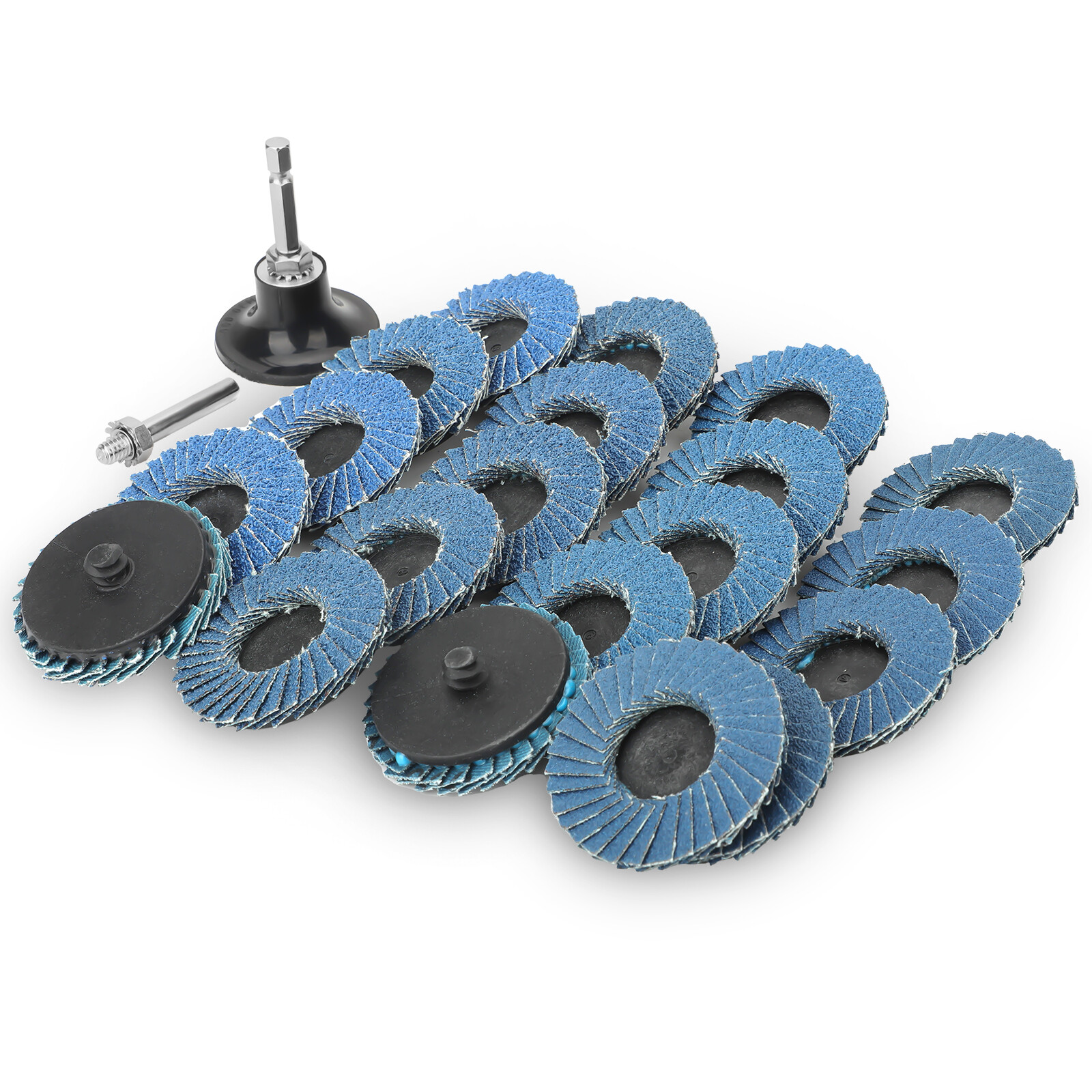 20 x 2″ Zirconia Roll Lock Flap Sanding Disc 40 60 80 120 Grit Die Grinder Drill