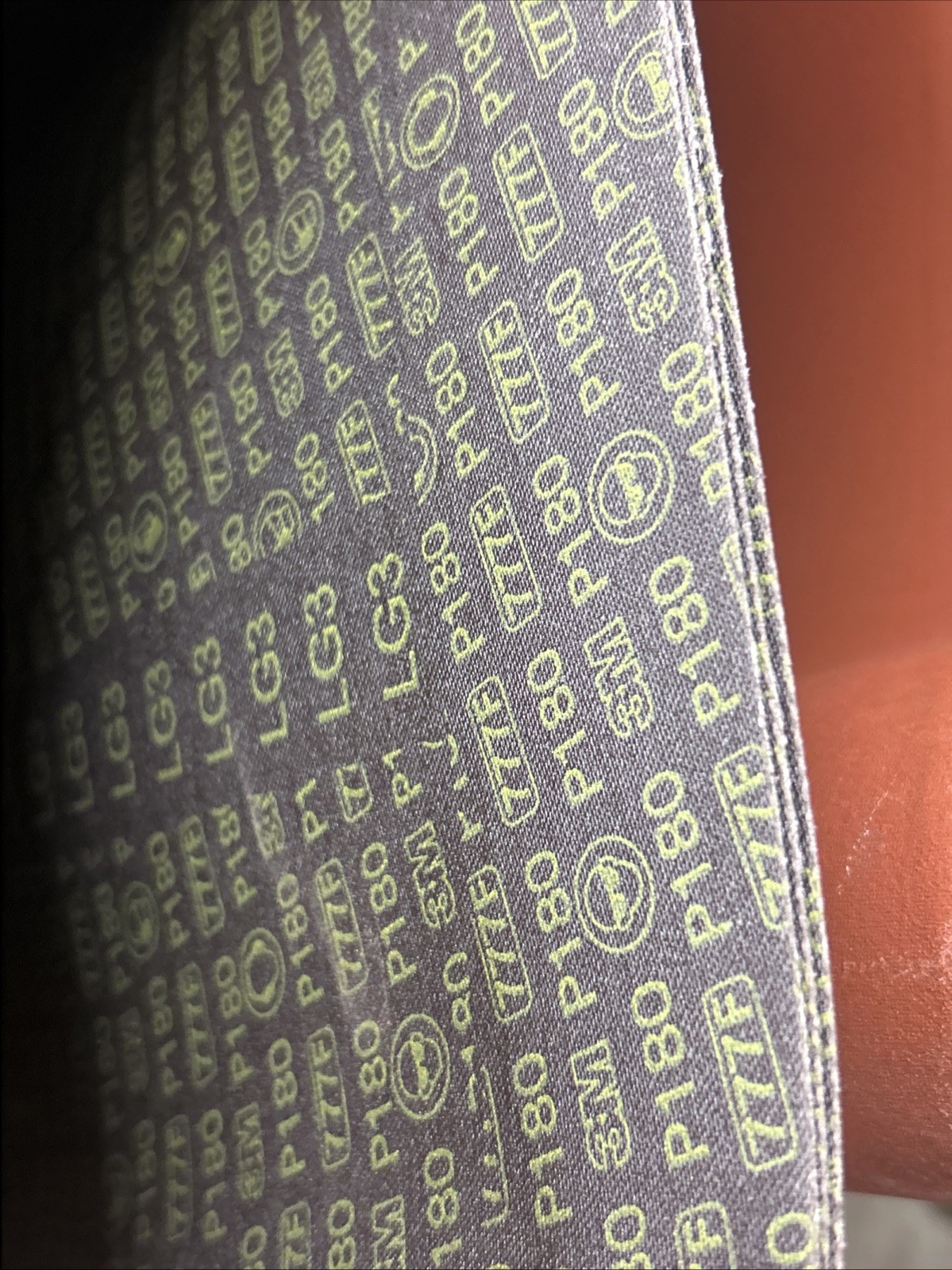 3M Cloth Belts 777F 37 IN. X 75 IN. P180YF. Lot Of 3 Belts. 69128 P180 Lissmac