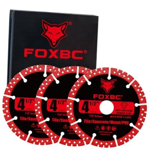 4-1/2 inch Diamond Blades, Multi-Purpose Metal Cutting Wheel – 3 Pack | Heavy