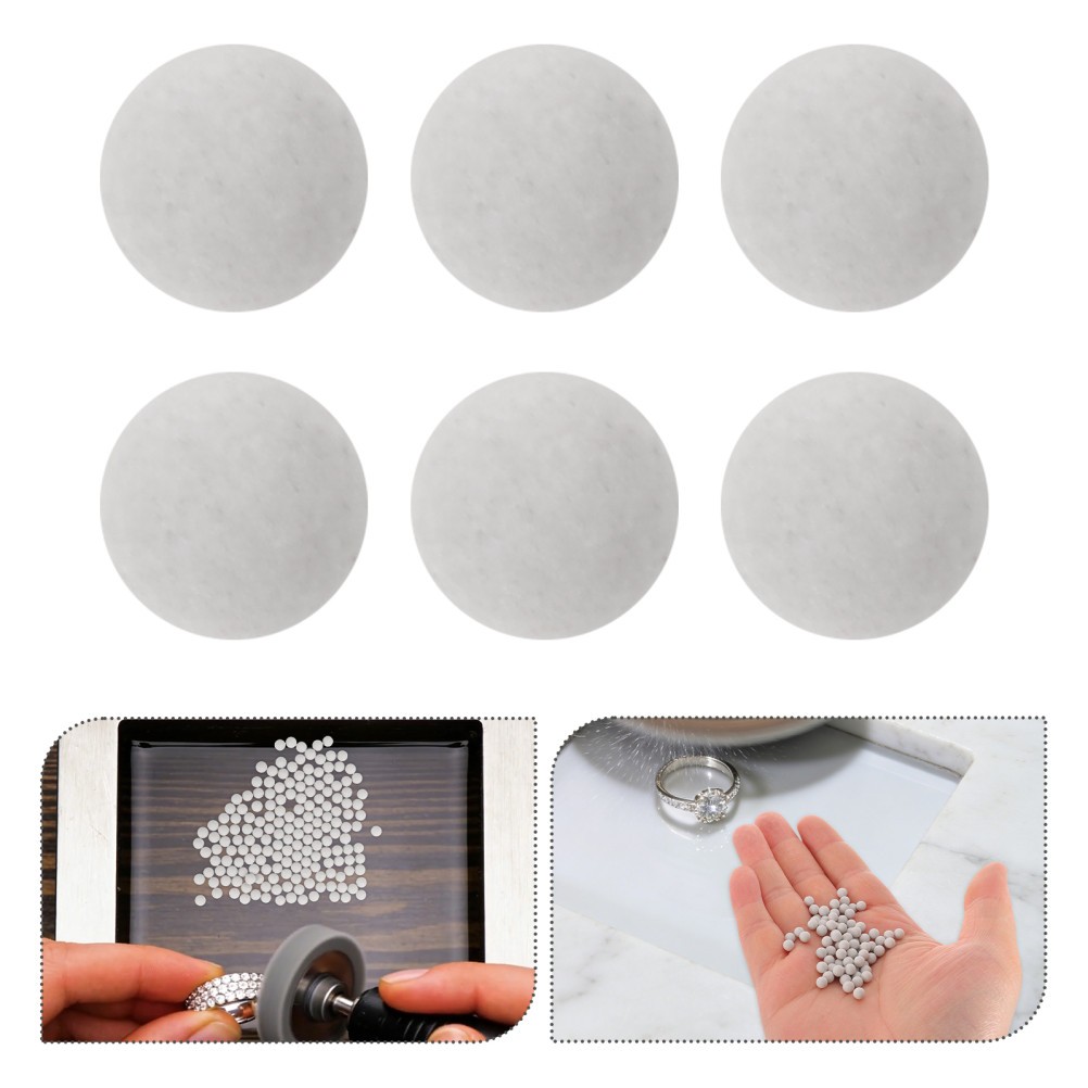 Durable White Ceramic Rock Tumbler Media for Jewelry Cleaning and Polishing