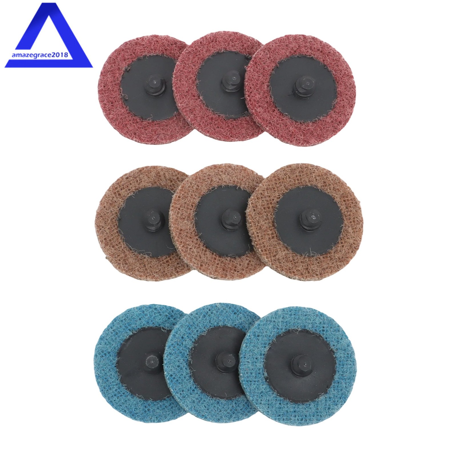 150×Sanding Discs 2″ Quick Change Fine Medium Coarse Sanding Pads Aluminum Oxide