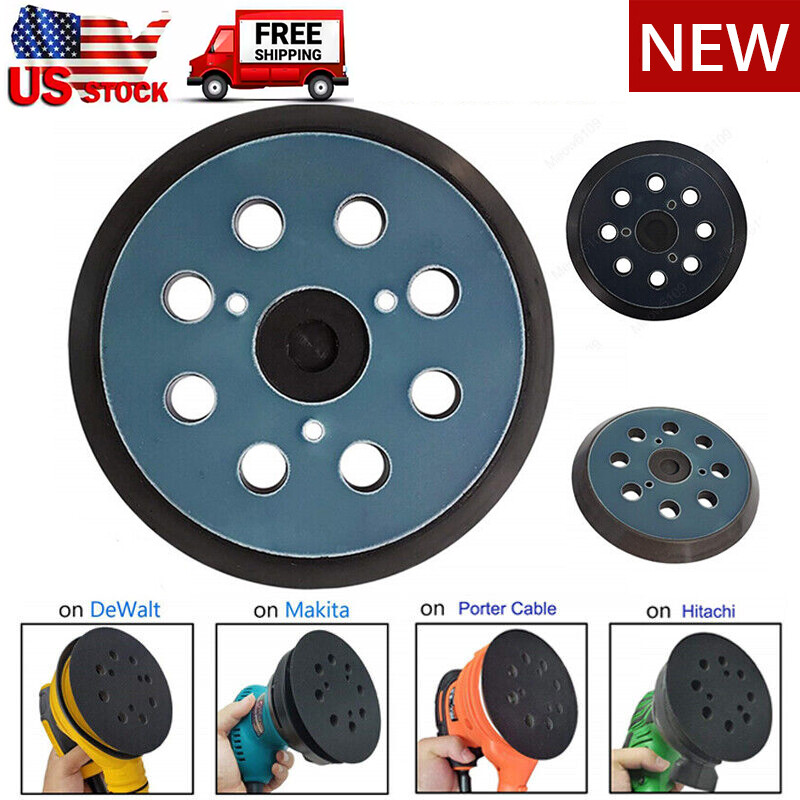 5″ 8-Hole Hook & Loop Orbital Sander Pads For DeWalt DW4388 DW421 D26450 D26451