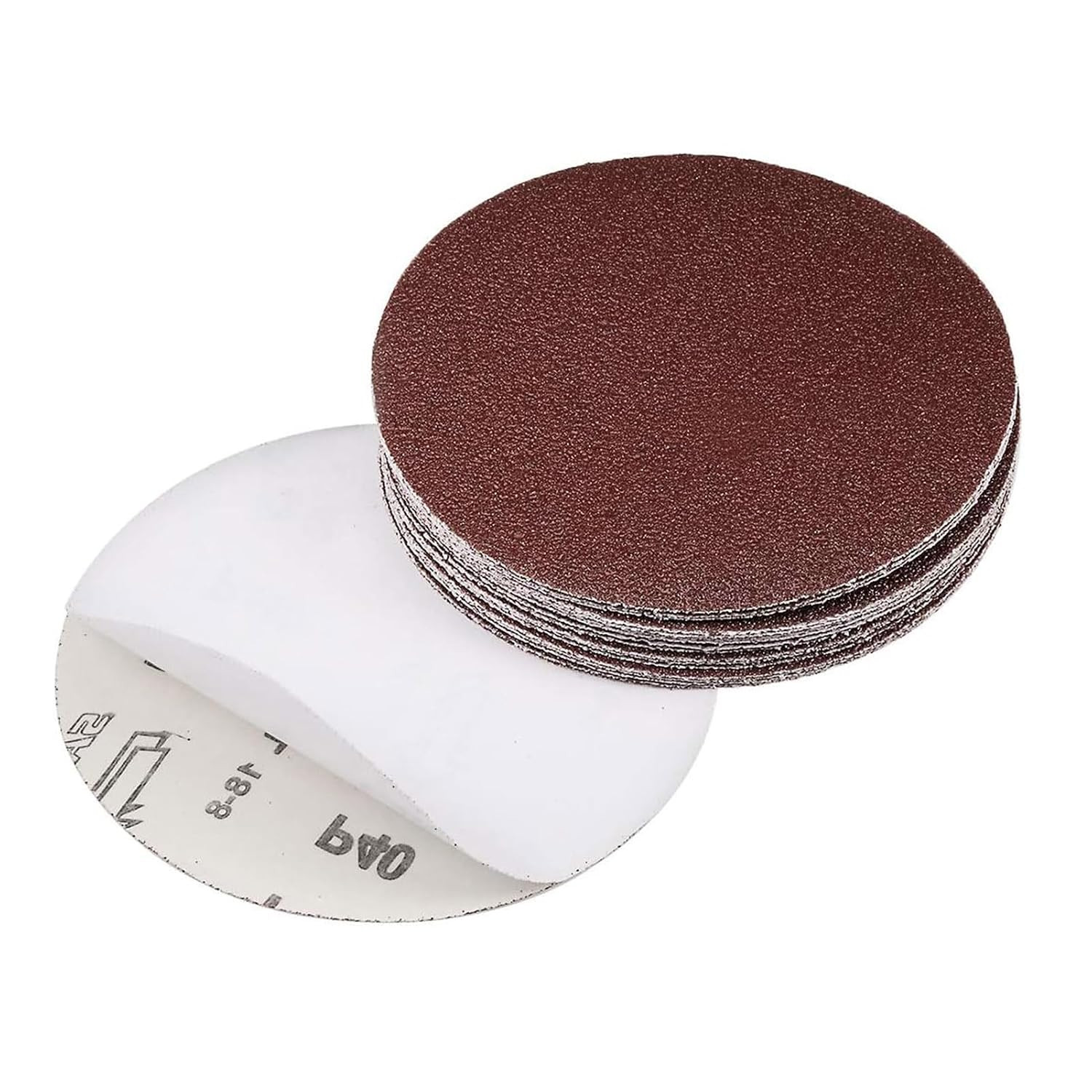 20 Pcs 6 Inch Sanding Discs 40 Grit, No-Hole Self Adhesive Sticky-Back
