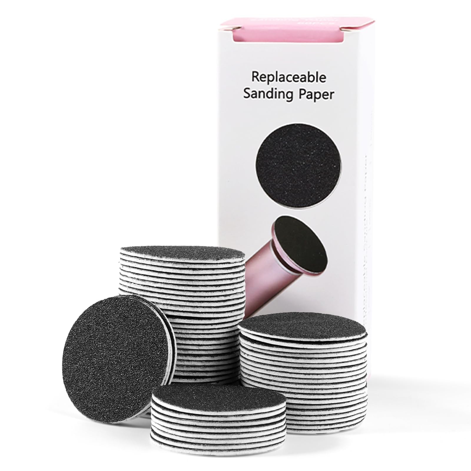Replaceable Sandpaper for Electric Foot File: 60 Pcs/1 Box Feet 60 Pcs-1