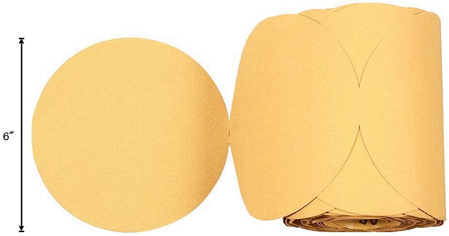 6 in PSA Sanding Disc Sandpaper 100 Roll Sticky Back 180 Grit Adhesive DA Sander