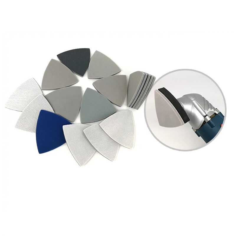 90*90*90mm Triangle Sponge Sandpaper Wet And Dry Foam Sanding Disc 300-3000 Grit