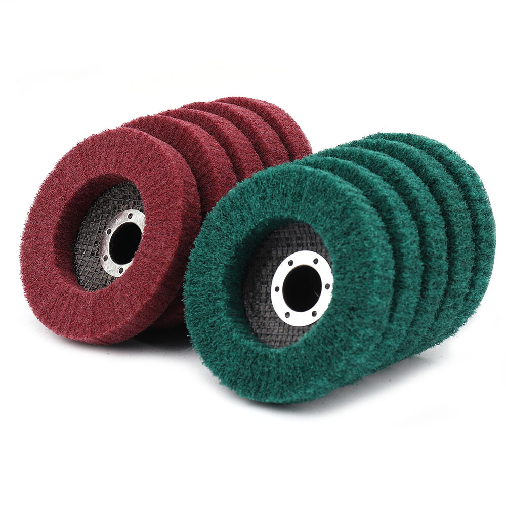 4.5″ Nylon Fiber Flap Polishing Wheel Buffing Disc 120-320Grit for Angle Grinder
