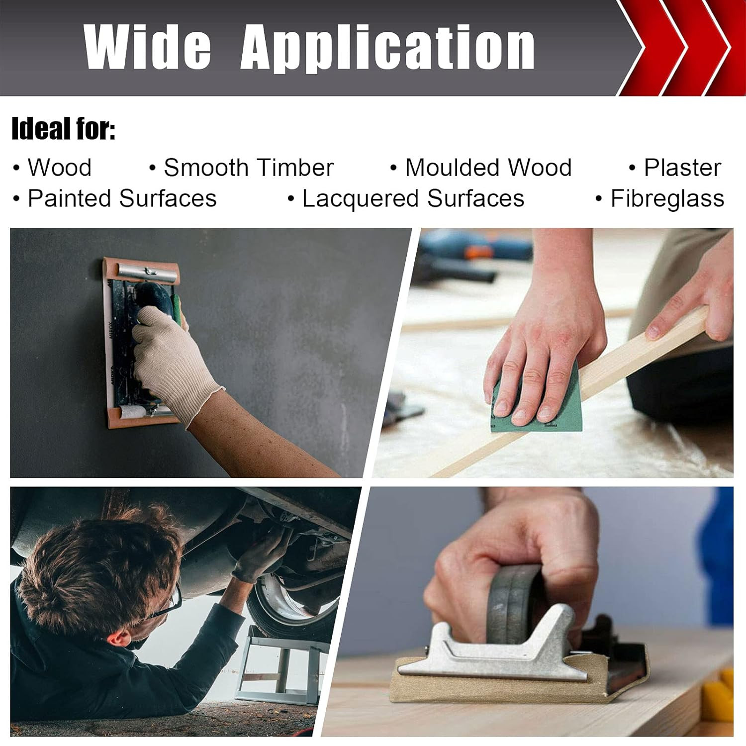25 PCS Sandpaper Assortment, 9″ X 11″ Sand Paper for Wood Metal Hand Sander – 5