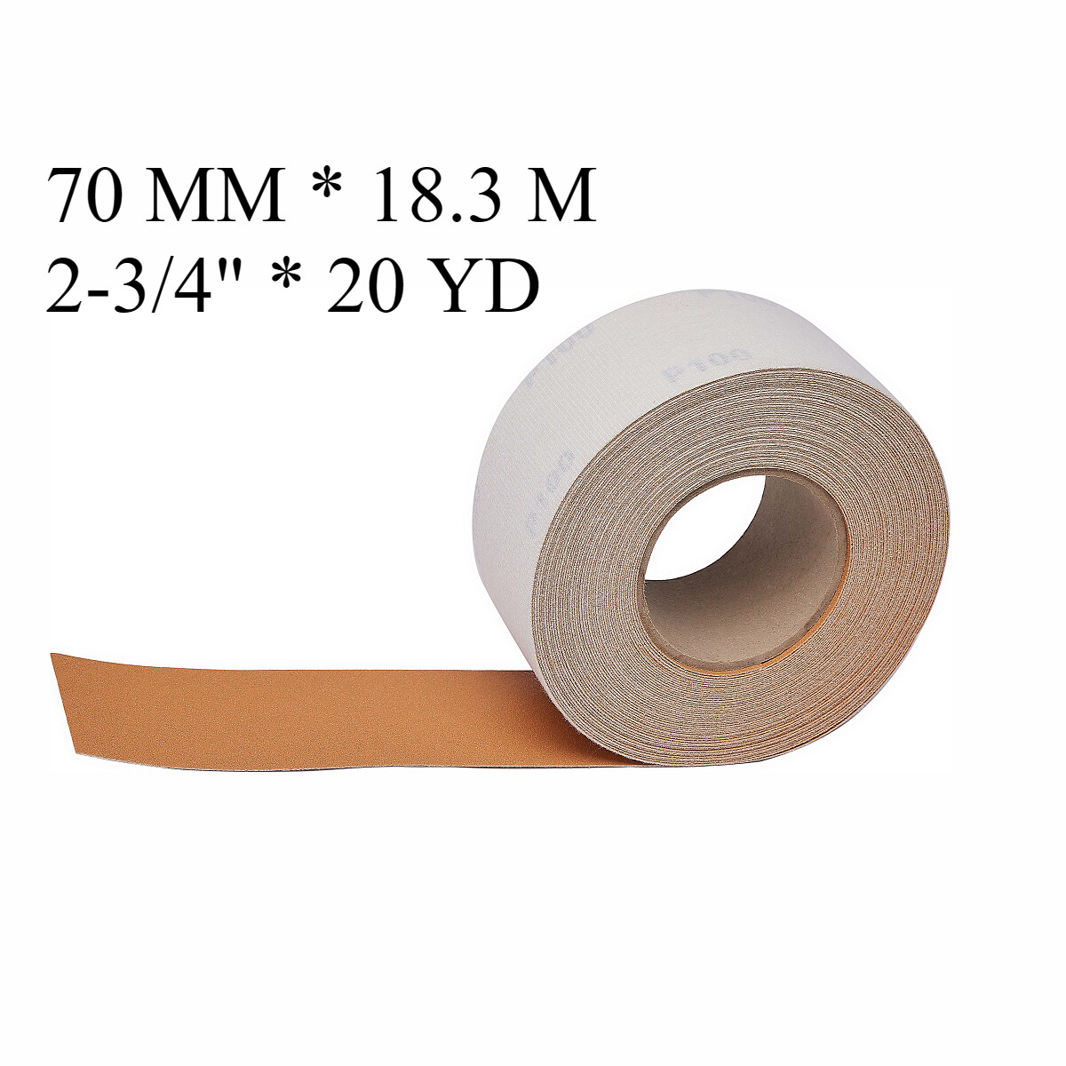 1 PACK 2-3/4” x 20 Yard Ceramic Sanding Paper, Hook&Loop Sandpaper Roll P40-800