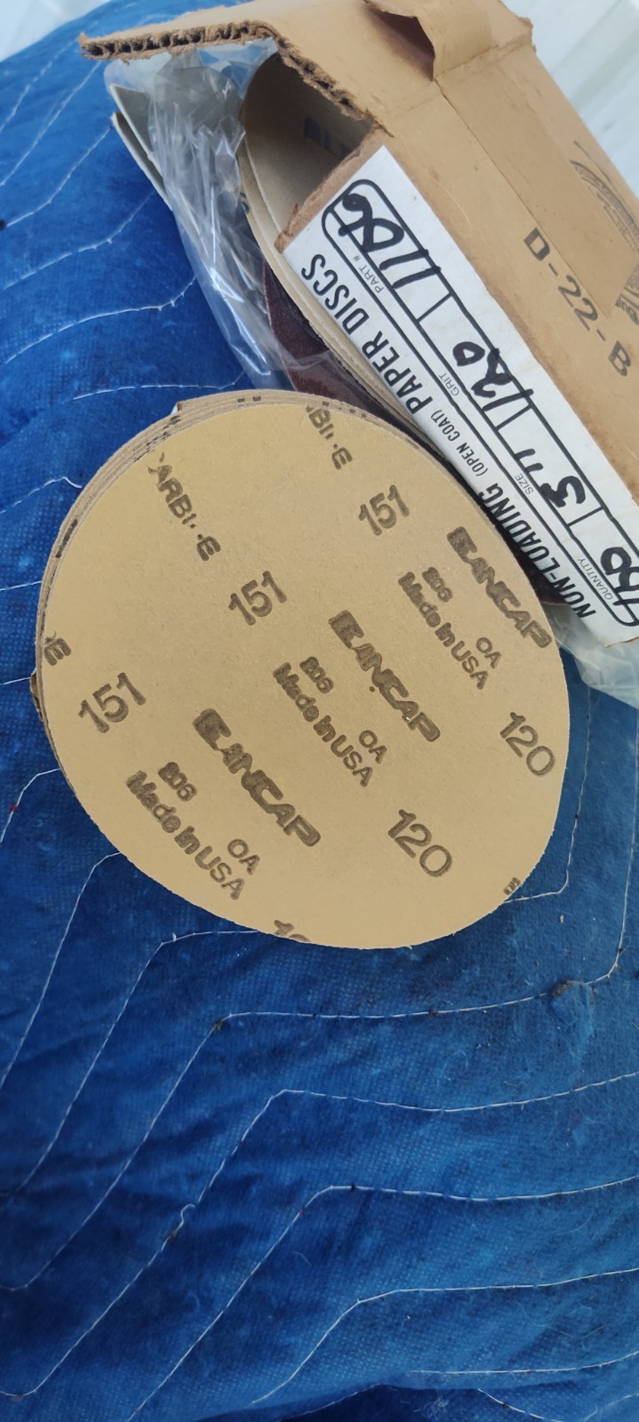 5inch Sanding Discs 5 & 6 Inch Grit Hook Loop Orbital Silicon Carbide Plus 100E