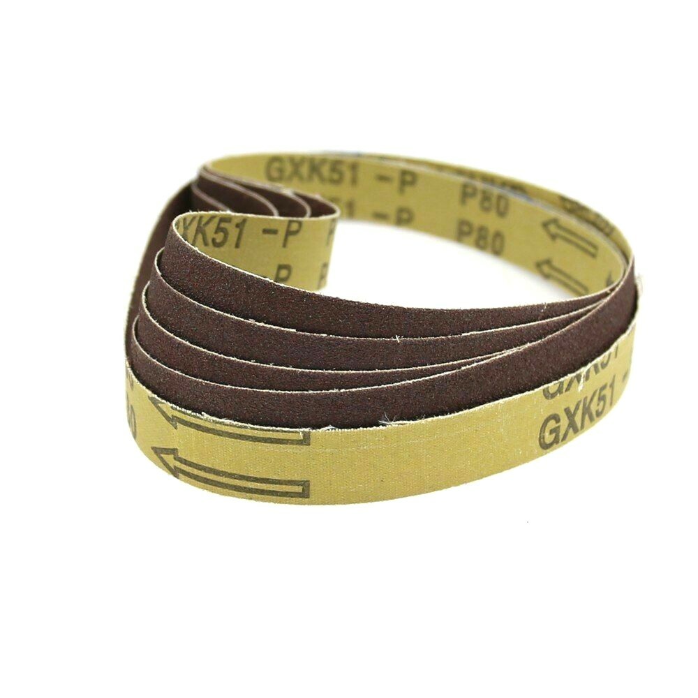 10Pcs 520*20mm/330x10mm/457*13mm P60-P320 Abrasive Belt Sanding For Machine Tool