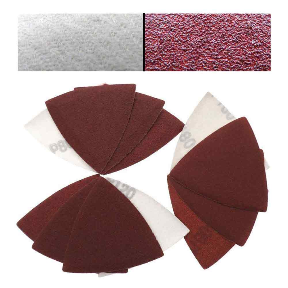 40-2000 Grit 80mm Triangular Sanding Paper Disc Pad For Oscillating Multi Tool