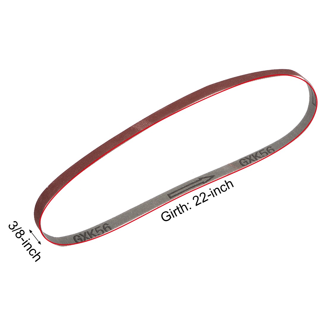 3/8 x 21 Inch Sanding Belt 600 Grit Sand Belts for Belt Sander 10pcs