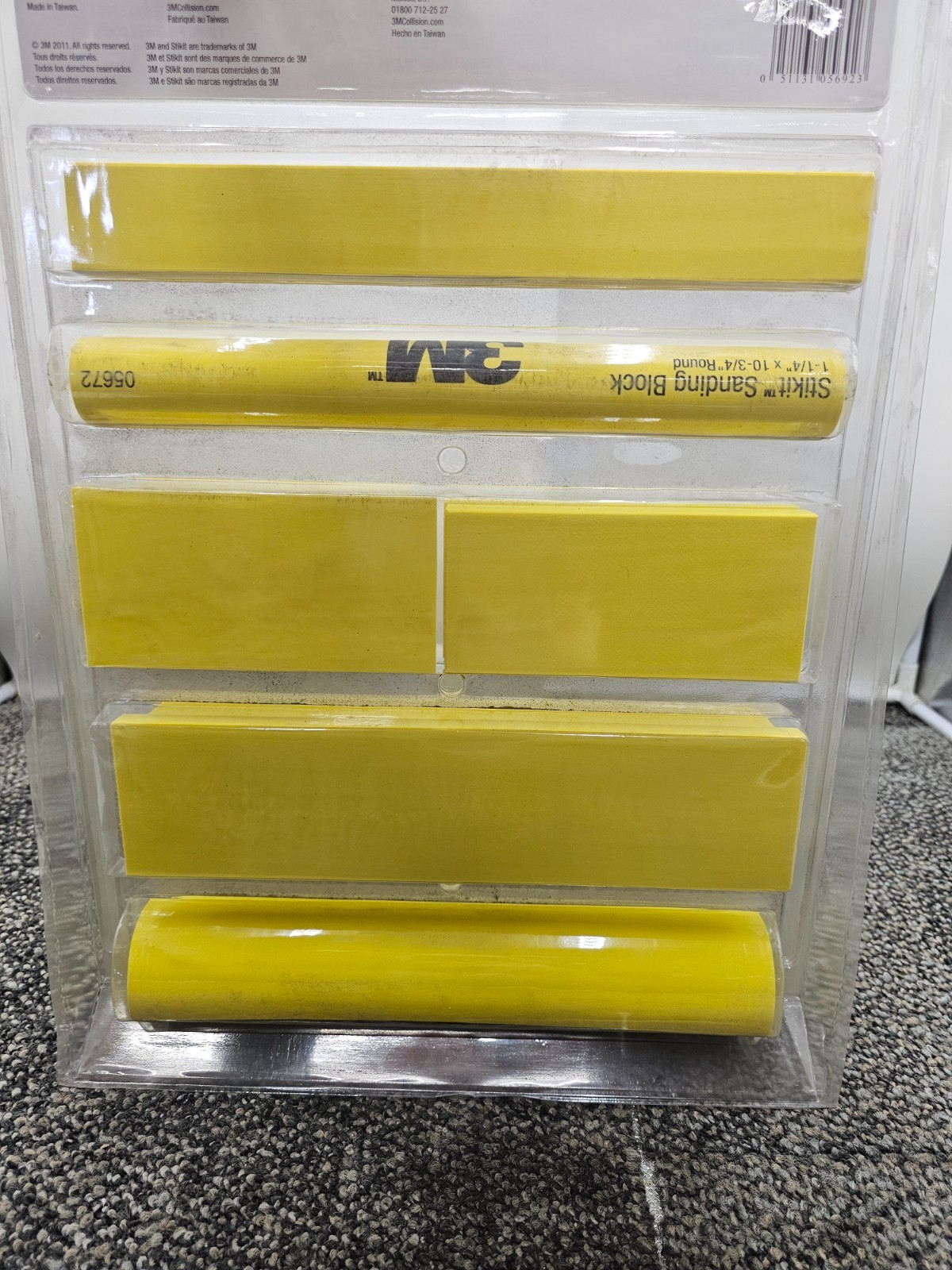 3M 05692 Stikit™ Attachment – Sanding Block Assembly – 6-Block Yellow
