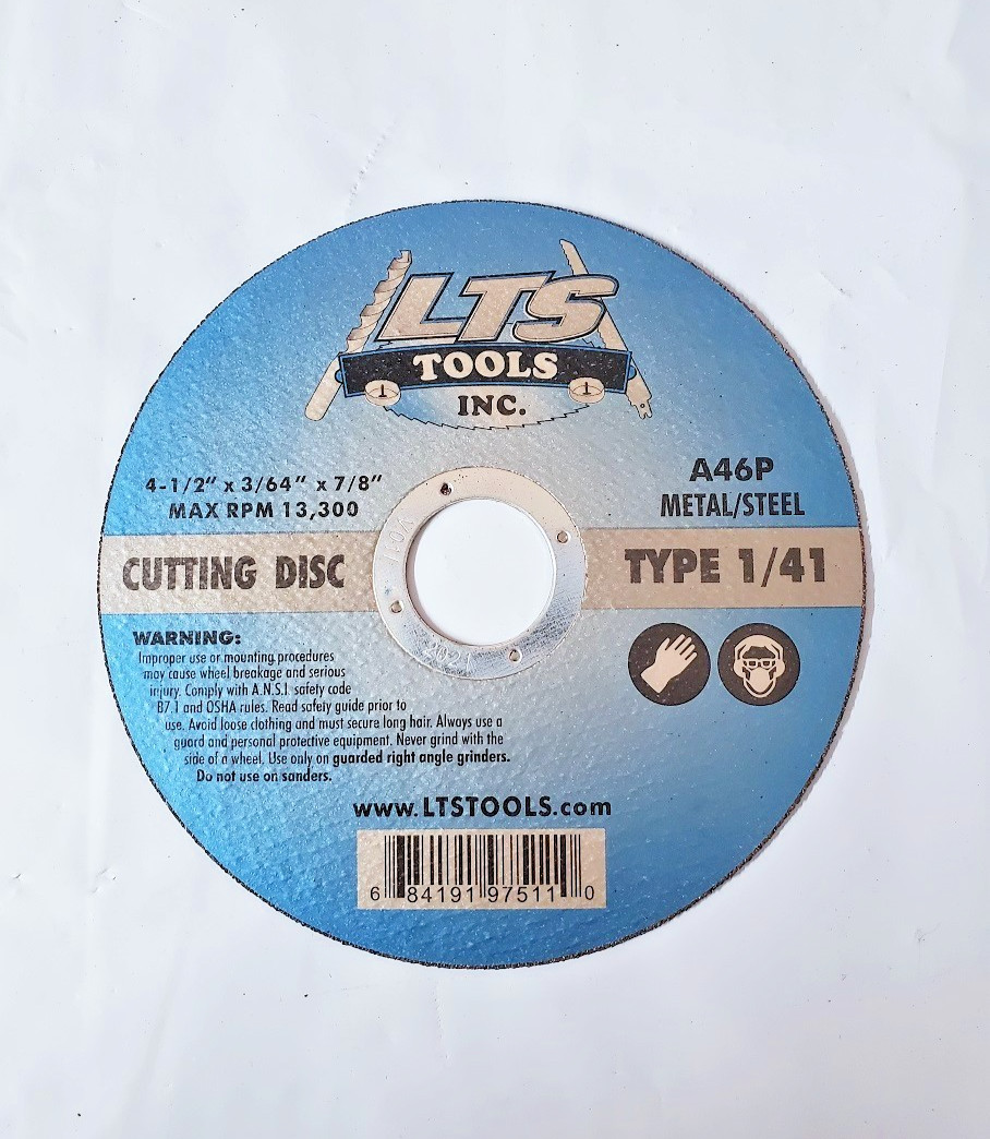 Metal Cut Off Wheels, Type 1 / 41, 4-1/2″ X 3/64″ X 7/8″ Professional, 50 Discs