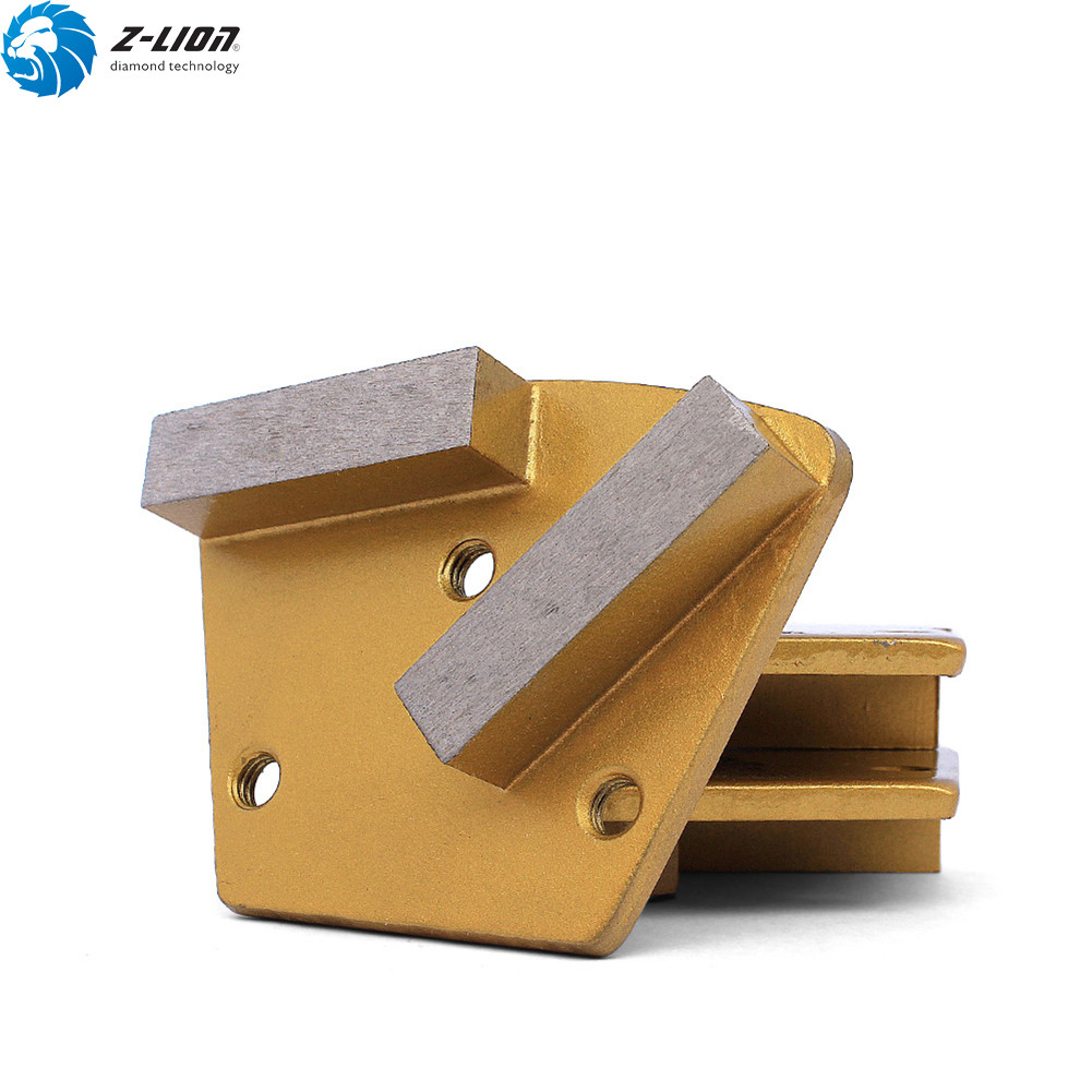 3PCS Floor Diamond Grinding Pads Grinding Disc Trapezoid Concrete Tool Grit 400