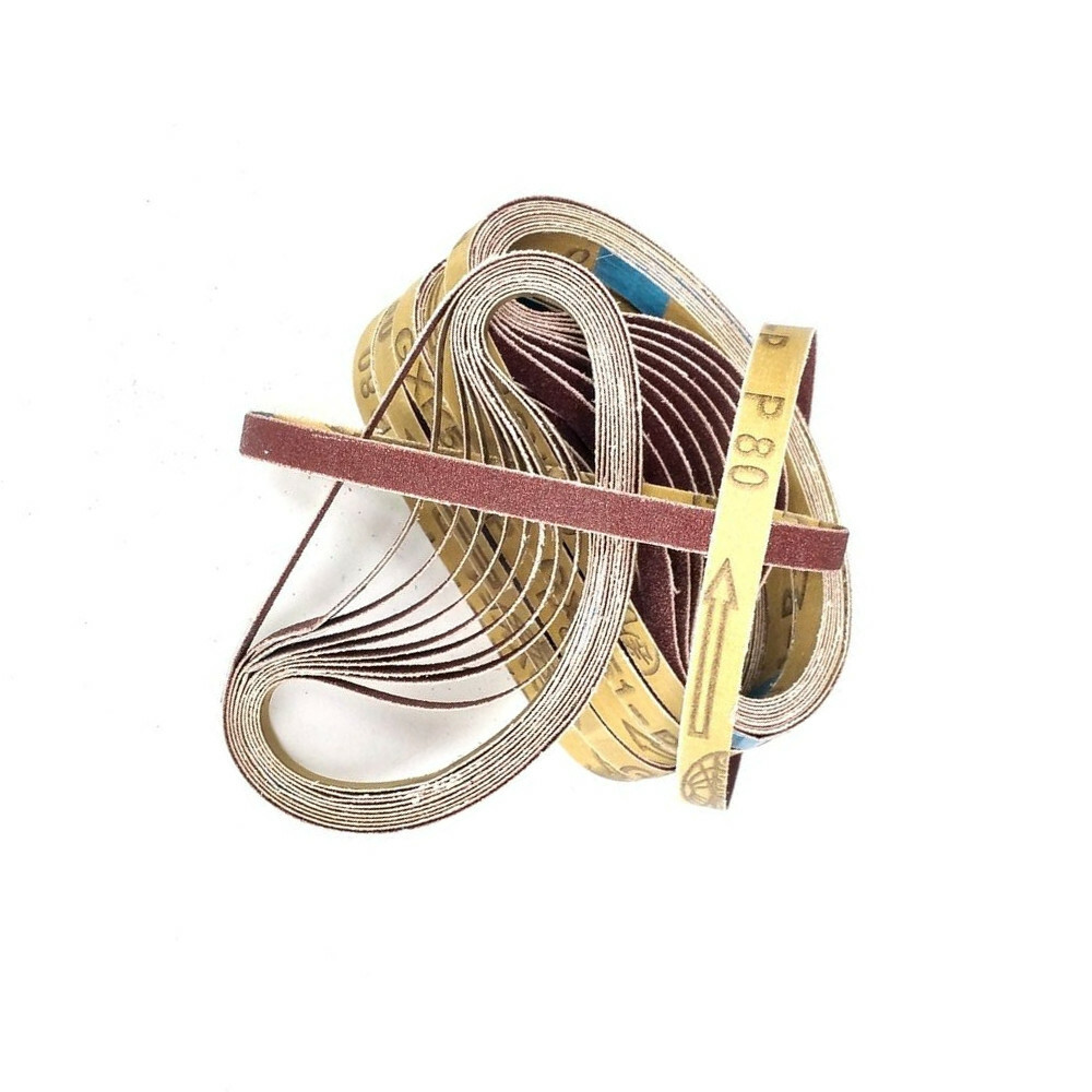 50 Pcs 330*10mm Abrasive Sanding Belts Bands P80 P60 P120 P180 P240 on Air Belt