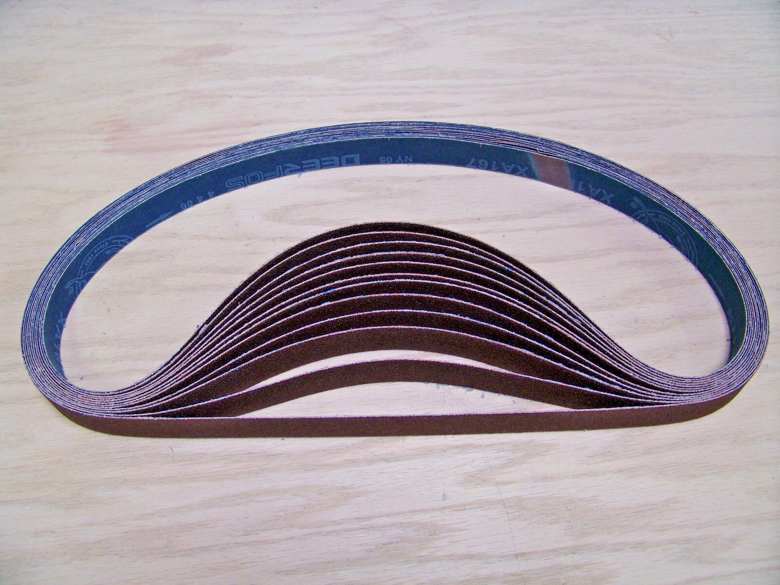 PREMIUM A/O, X-WEIGHT SANDING BELTS 1″ X 42″, 10 – PACK, 100-GRIT