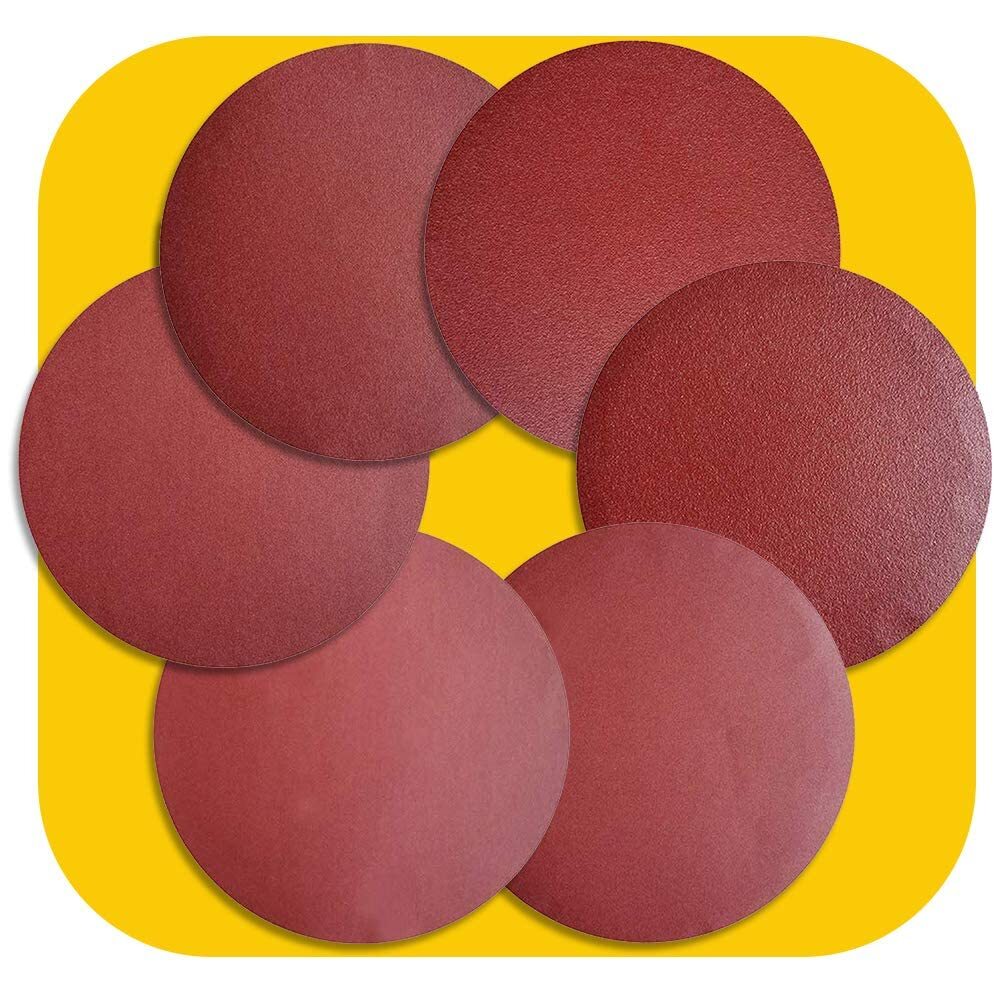 30 Pcs 8 Inch No-Hole PSA Aluminum Oxide Sanding Disc Self Adhesive Sander Pads