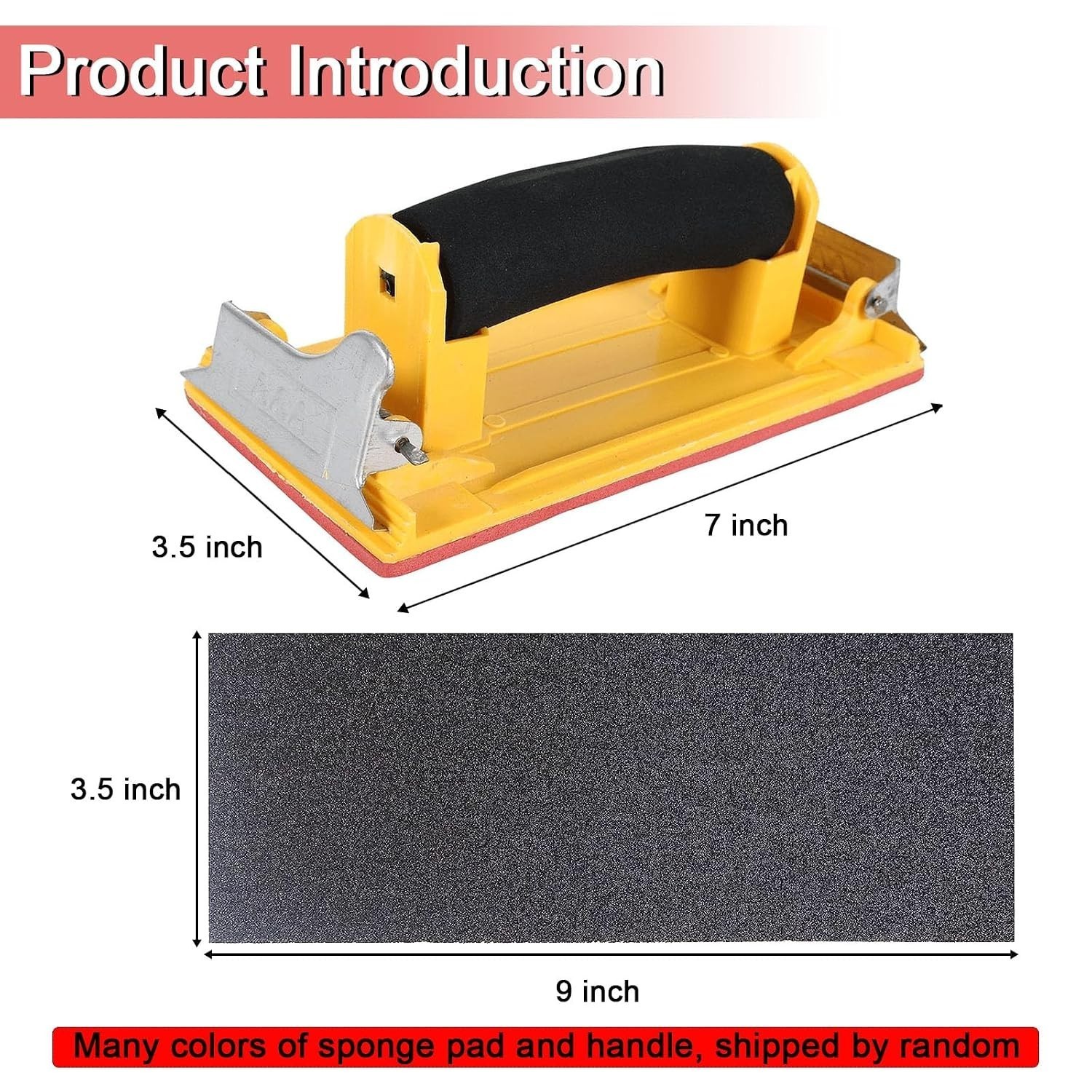 Hand Sanding Block Kit with Sponge Handle Sandpaper 120 to 3000 Grit 36 Pack