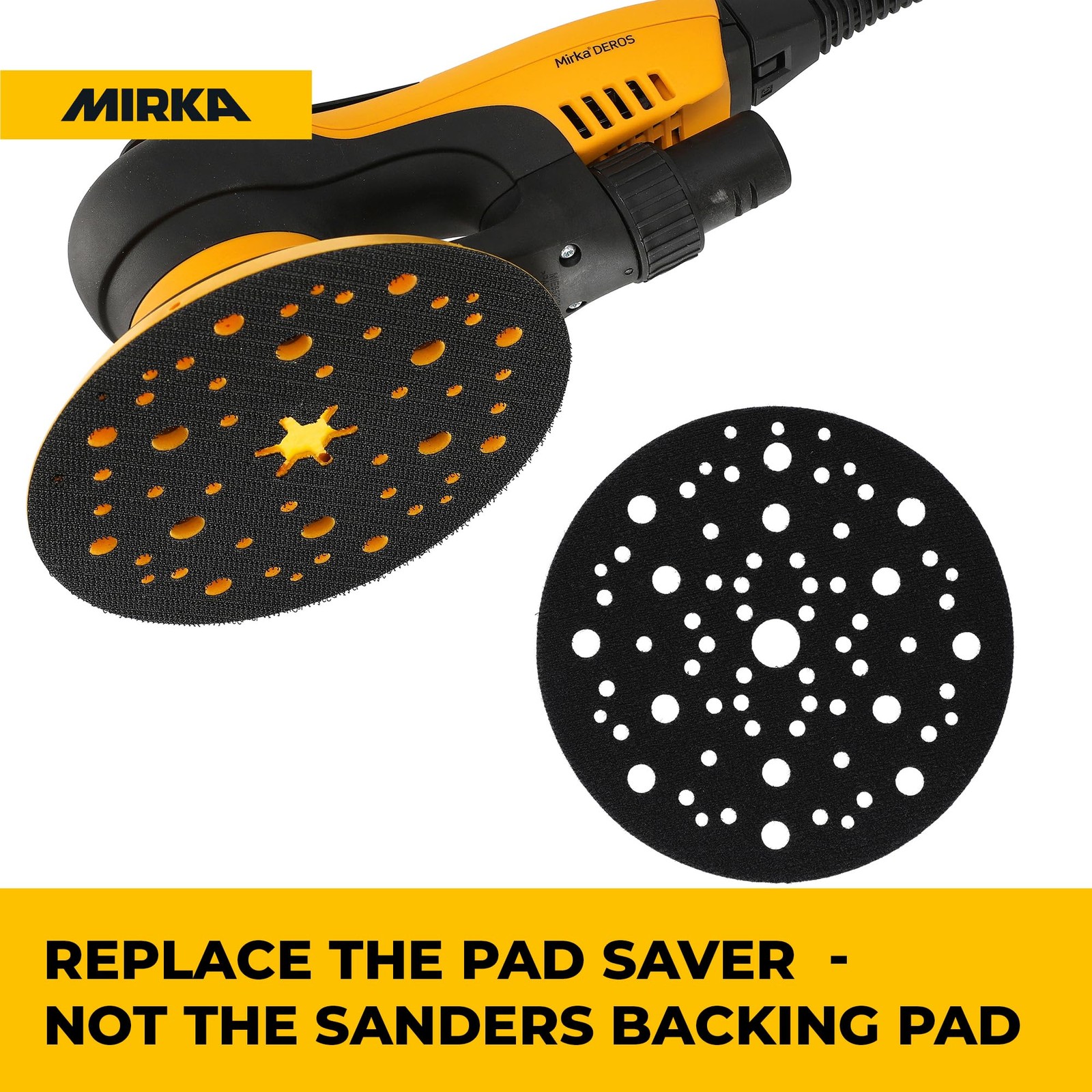 Pad Protector 6 Inch 5 Pack, Hook & Loop Grip Sanding Pad Saver