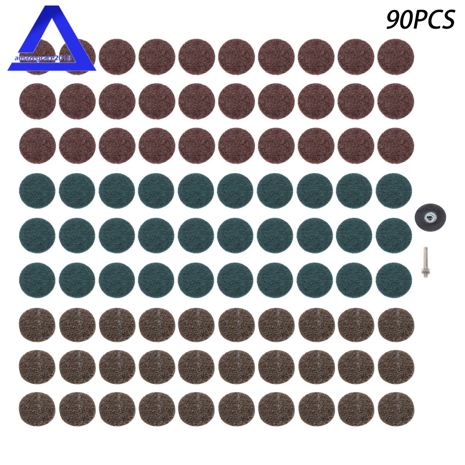 90PCS 2 inch Quick Change Sanding Discs, 1/4″ Shank 80-240 Grit for Die Grinder
