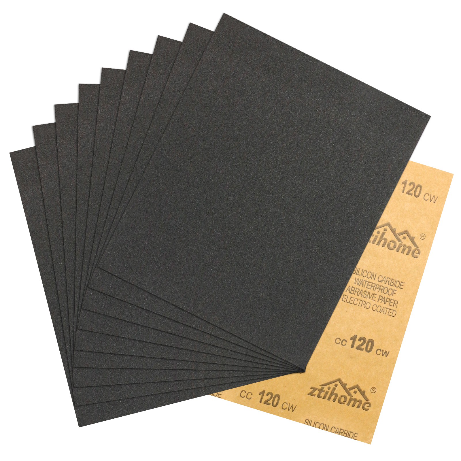 10pcs Sandpaper Wet Dry 120 grit 9*11″ Abrasive Sand Paper Sheets Wood Car Metal