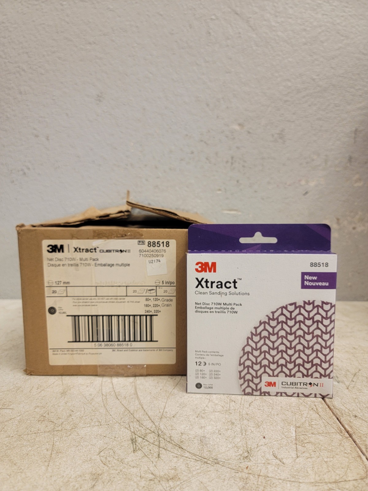 3M Cubitron 7100288313 Hook-And-Loop Sanding Disc, 5″ Dia, Multi Pack12 Case/20