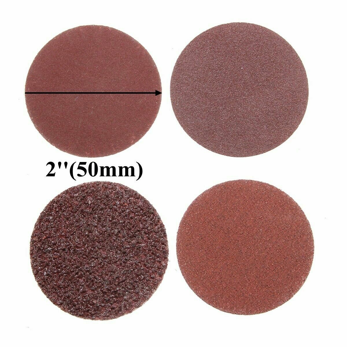 40PCS Mix 24/60/120/240 Grits 2″ Sanding Abrasive Disc Polishing Pads Grinding