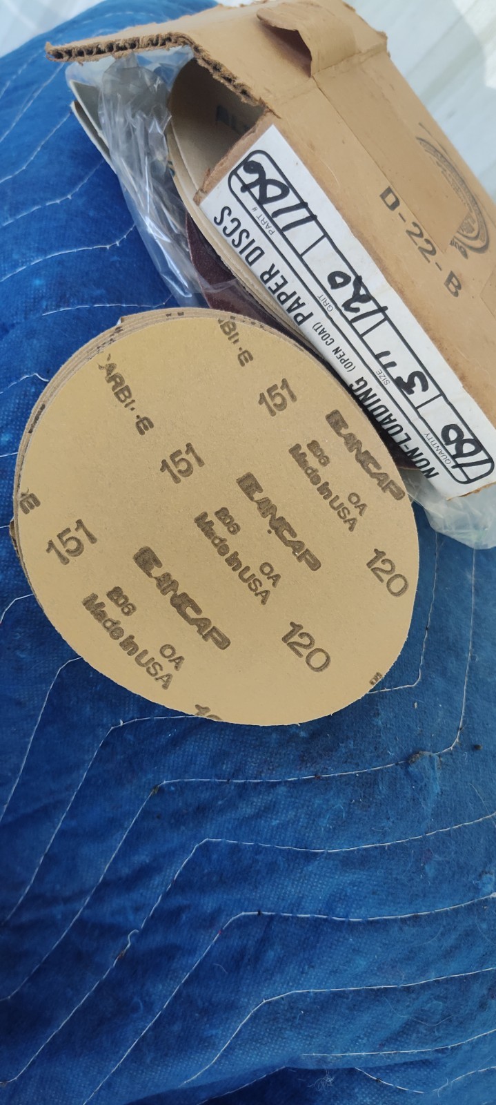 5inch Sanding Discs 5 & 6 Inch Grit Hook Loop Orbital Silicon Carbide Plus 100E