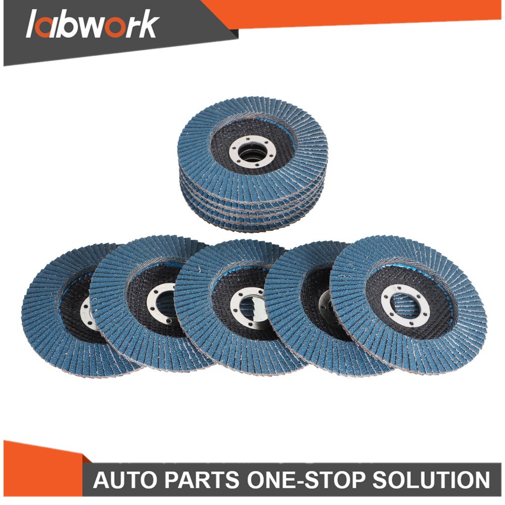 Labwork Premium Zirconia Flap Sanding Discs 100 Pack 4.5” x 7/8” T29 60 Grit