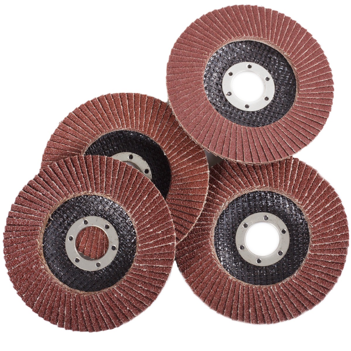 5Pack 4.5″ x 7/8″ Aluminum Oxide Type 27 Flap Disc 115MM 80 Grit Grinding Wheel