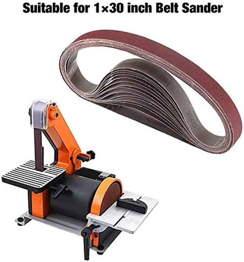 15 Pack 1X30 Inch Sanding Belts – Aluminum Oxide Sandpaper Include 3 Each