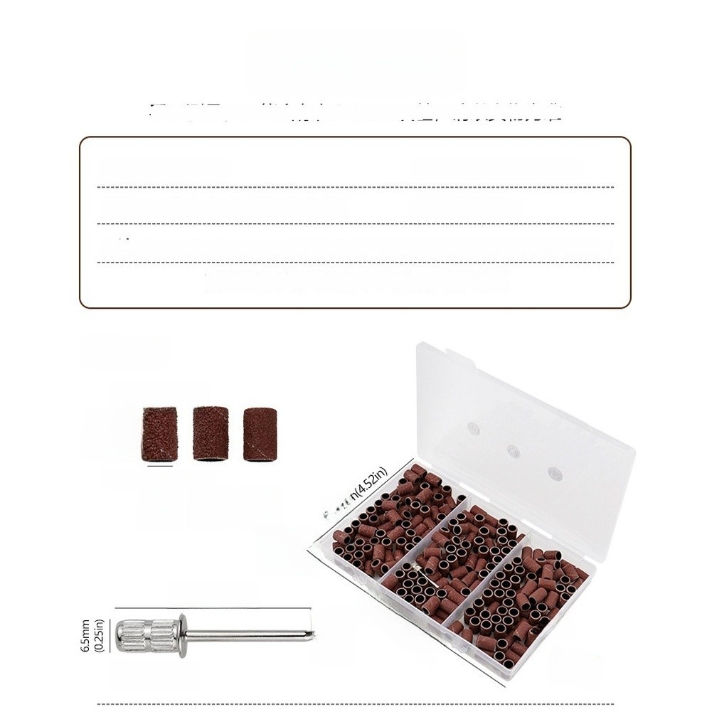 Nail Drill Sanding Bands 75 Pcs 80 120 180 Grit Resin Abrasive for Manicure Use