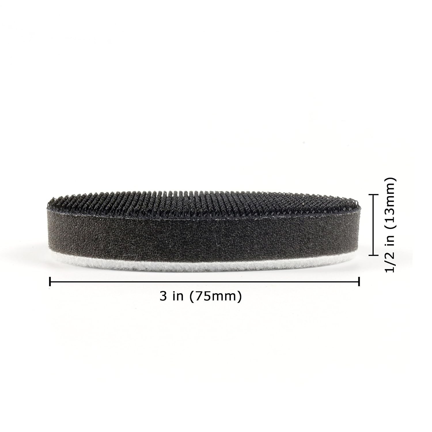 5 Pack 3 Inch (75Mm) Foam Interface Pad, Hook and Loop Soft Foam Buffing Pad, So