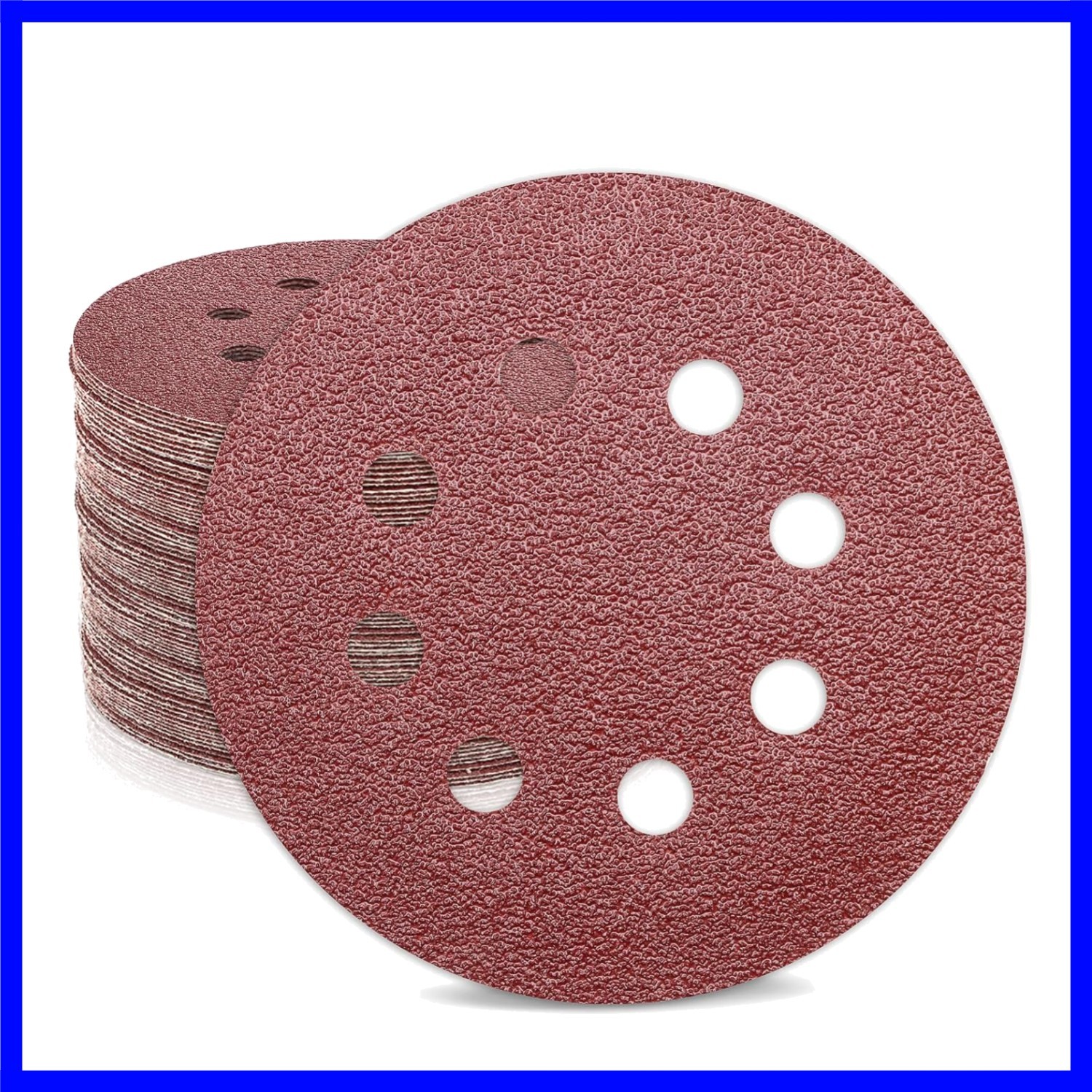 5 Inch 30 Pack Sanding Discs – Coarse 40 Grit Aluminum Oxide for Versatile Use